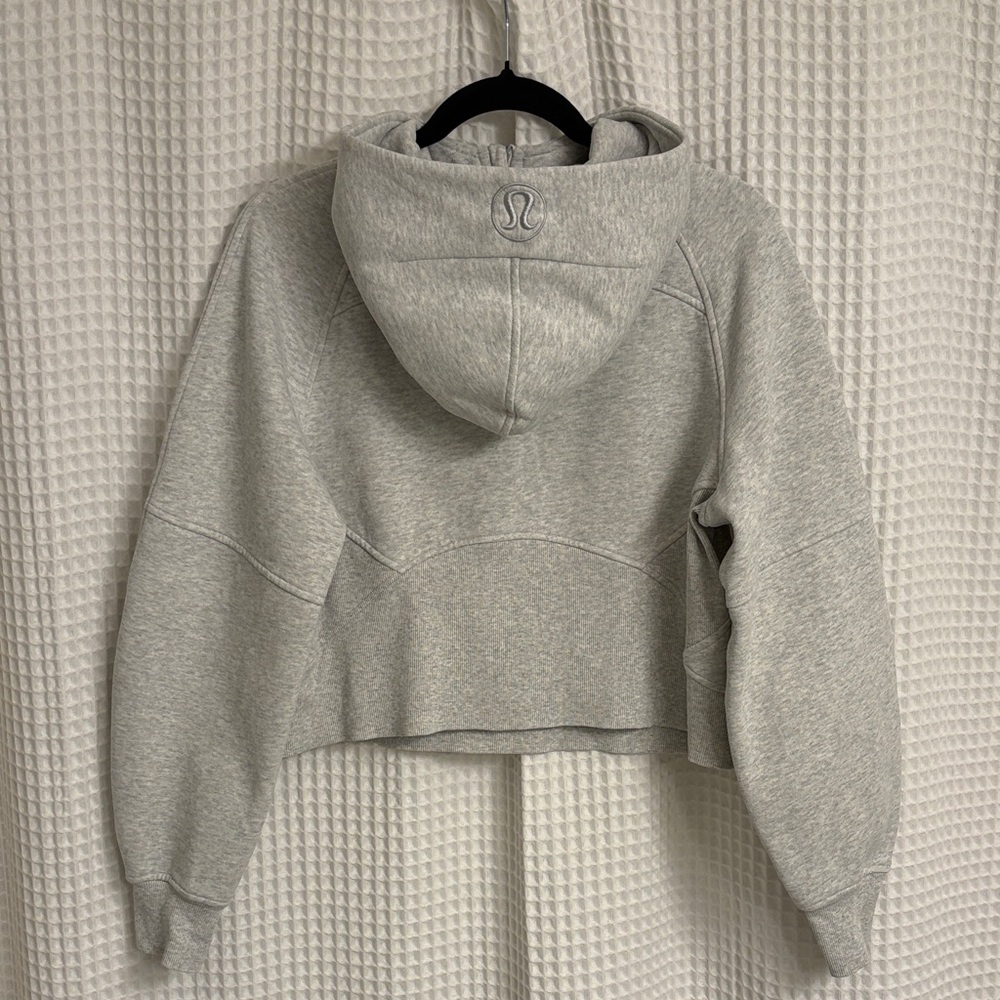 Lululemon Scuba Oversized Half-Zip Hoodie ~ XS/S ~ HC Ultra Light Grey - Picture 9 of 12